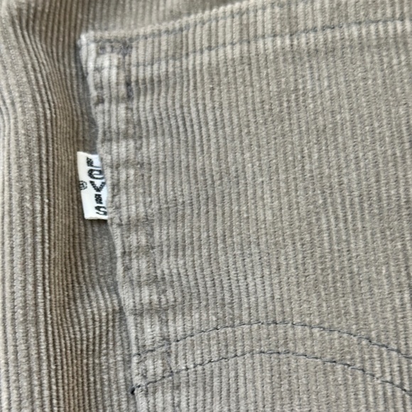 Levi's Vintage Cords Runs Smaller than W29 Fine Wale Grey Cotton - Picture 5 of 11
